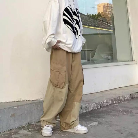 Vintage Two-Tone Cargo Pants