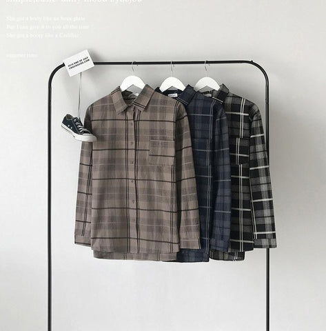 Oversize Plaid Flannel Shirt