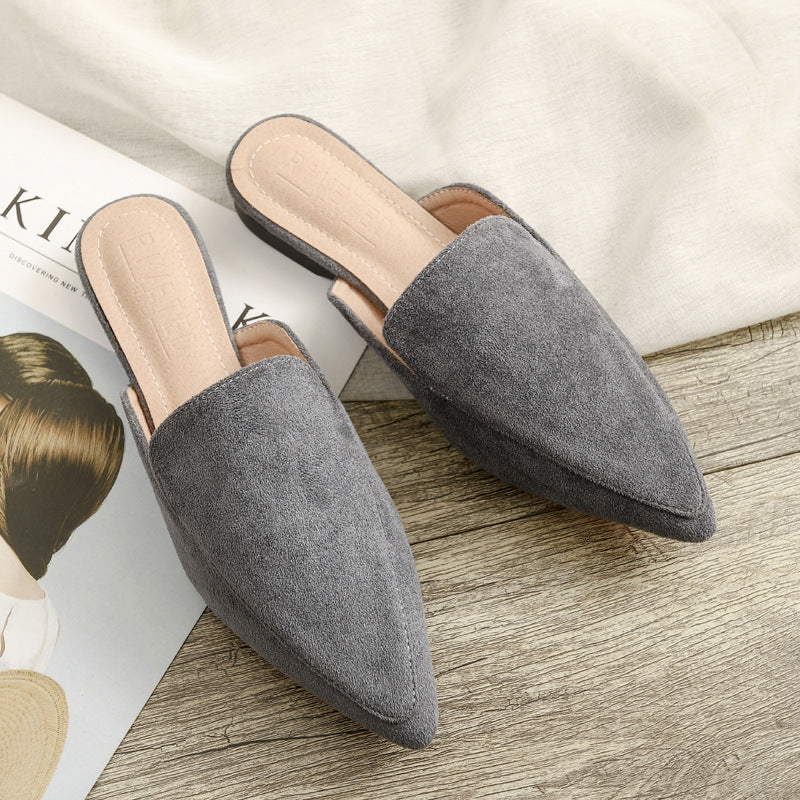 Point Toe Flat Mules â Omcne