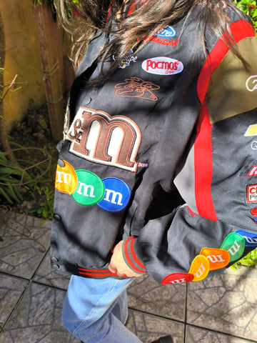 Chaqueta cortavientos de motociclista de M&amp;M's