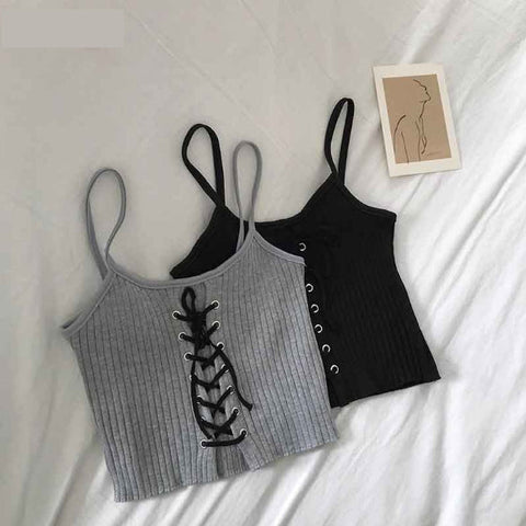 Sexy Knitting Halter Tank Tops