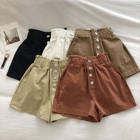 A-Line Casual Simple Basic Shorts