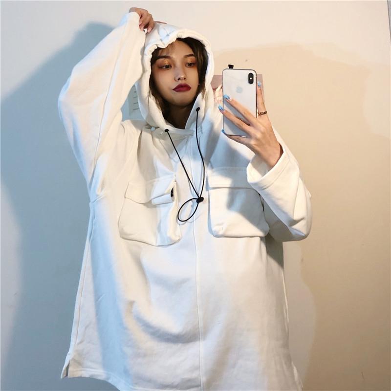 Loose Pockets Oversized Hoodie