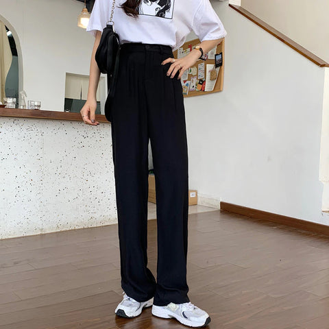 High Waist Elegant Long Office Pants