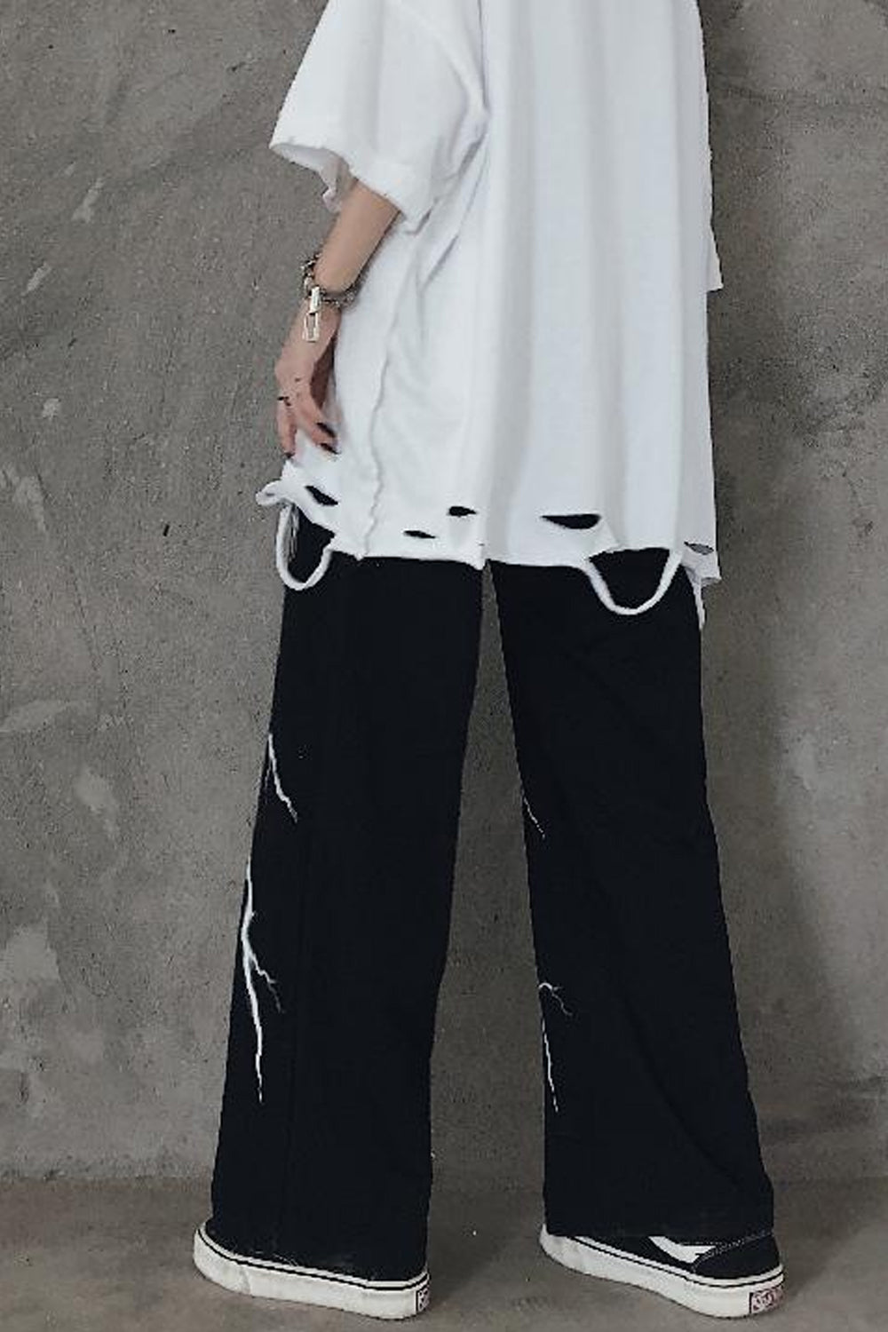 Thunder Lightning Gothic Wide Leg Pants