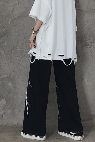 Thunder Lightning Gothic Wide Leg Pants