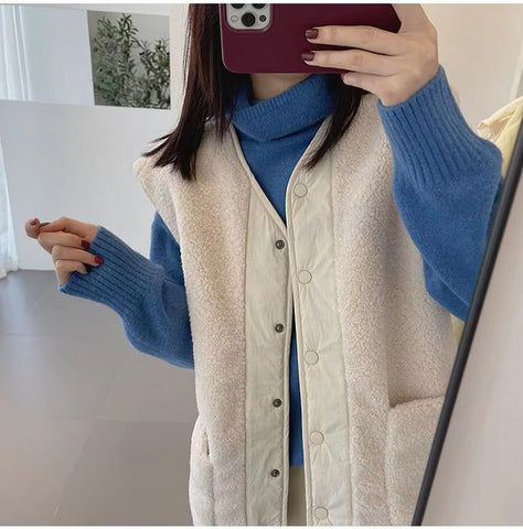 Sleeveless Two Sided Stylish Vest Outerwear