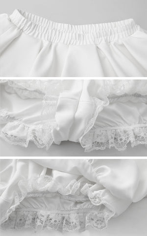 A-Line Peplum Skirt Shorts