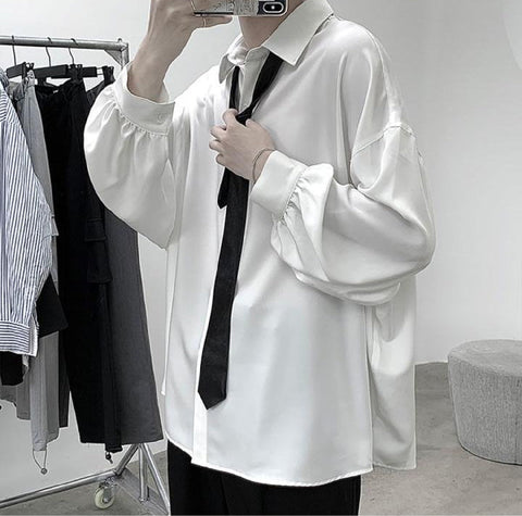 Long Sleeve Loose Casual Men Shirt