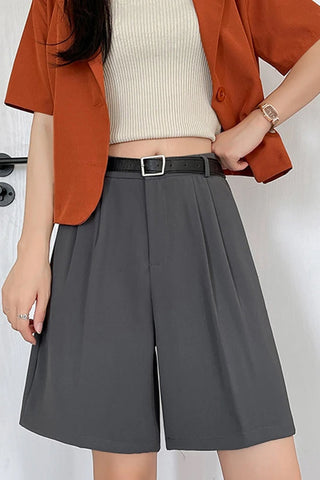 High Waist Women Office Shorts Pants