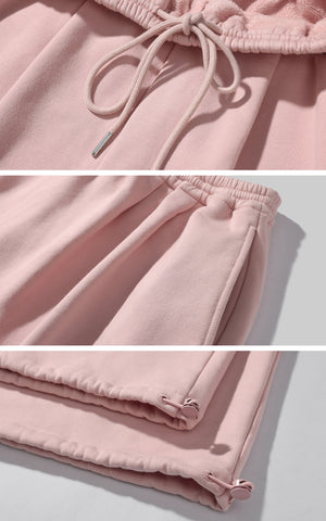 Oversized Hoodie Vest Sweatpants Set