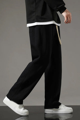 Loose Drawstring Elastic Waist Sweatpants