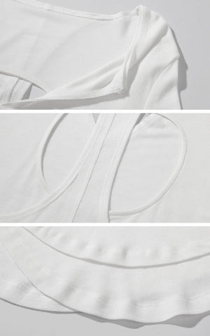 Cutout Layered Long Sleeve Tee