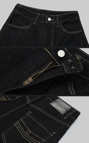 High-waisted Wide-leg Jeans