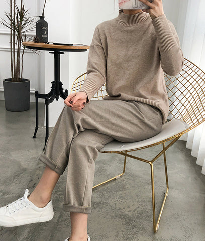 Wool Thicken Style Pencil Long Pants