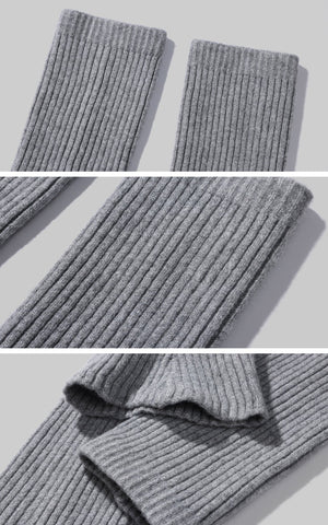 Cable Knit Sweater & Shorts Set with Matching Leg Warmers