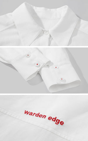 Deconstructed Cut Long Sleeve Shirt