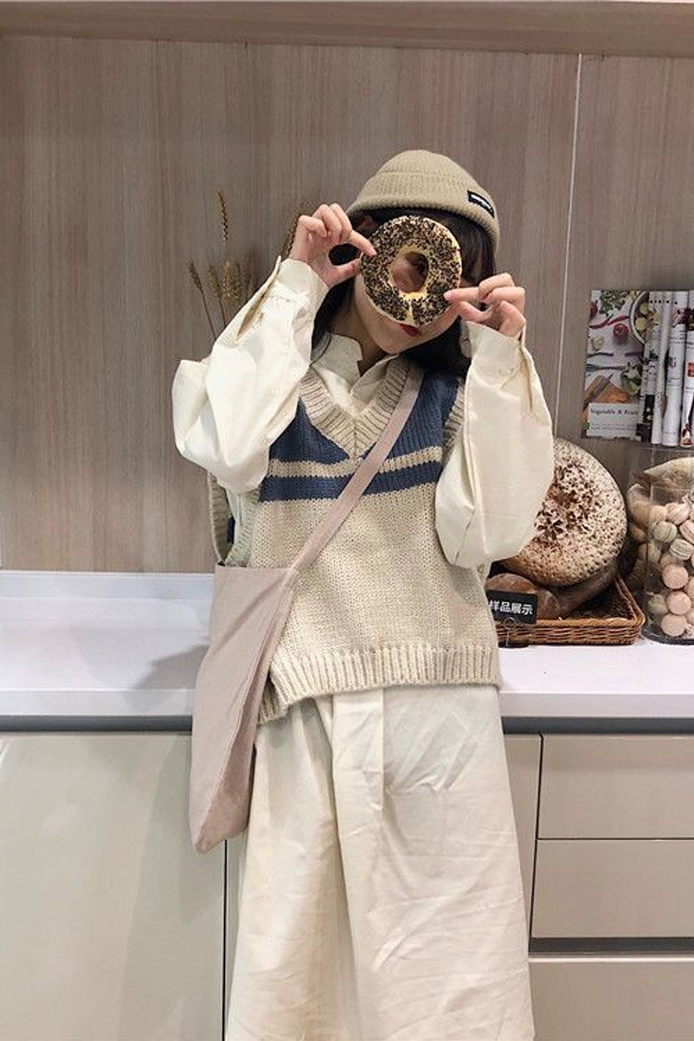 Retro Simple Basic Sleeveless Sweater