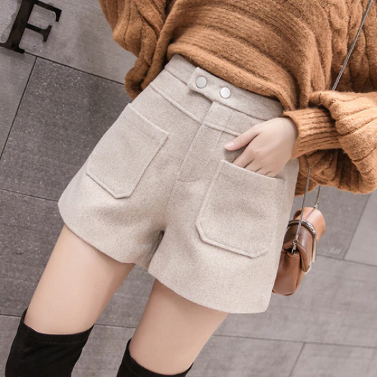 Casual Wool Pocket Pants