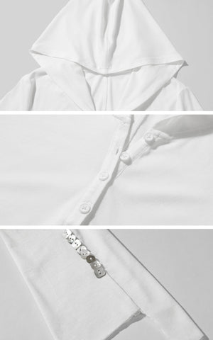 Slim Fit Hooded Long Sleeve Tee