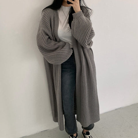 Vintage Loose Long Knitted Oversized Sweater