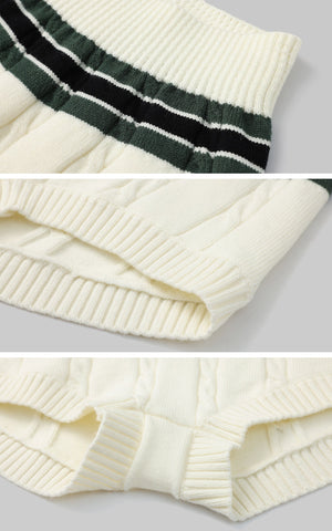Vintage Striped Knit Shorts