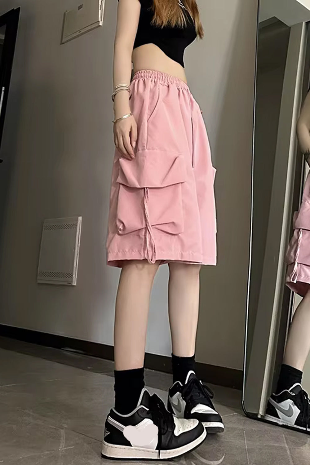 Casual Big Cargo Pockets Basic Shorts Pants