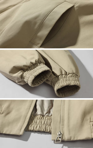Minimal Zip Jacket with Structured Collar