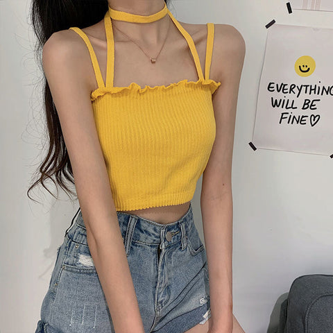 Süße String Sexy Camisole Crop Tops 