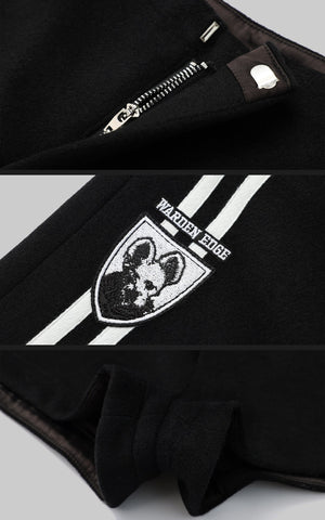 High-Waist Wool Shorts