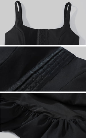 French-Inspired Corset Puff Dress