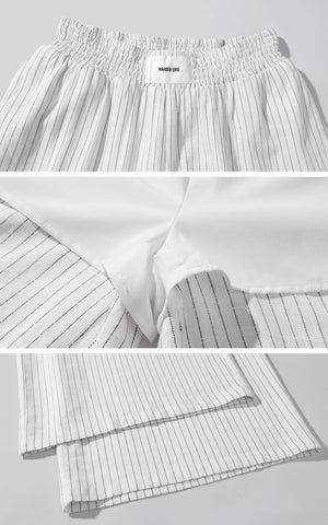 Relaxed-Fit Sheer White Shirt with Patch Pocket