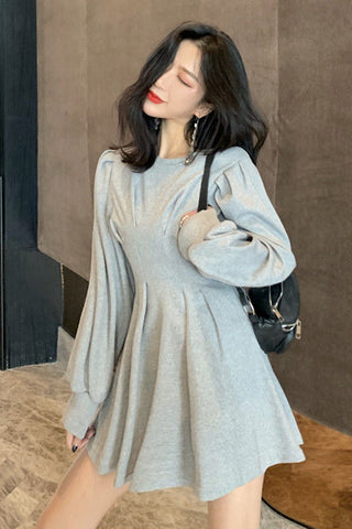 Long Sleeve Abdomen Casual Dress