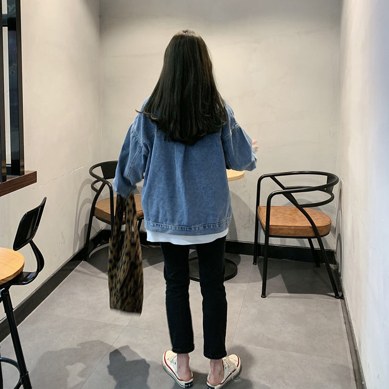 Casual Big Pocket Denim Jeans Jacket