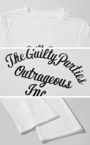 Graphic Long Sleeve Tee with Slim Fit and Streetwear Edge