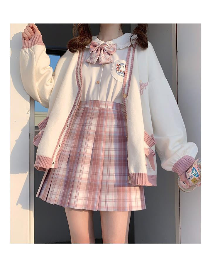 Loose Cute Embroidery Kawaii Cardigan Sweater