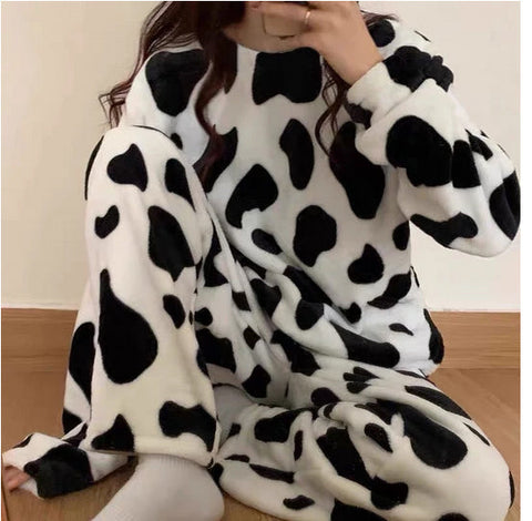Cow Pattern Sleepwear Pajamas Set