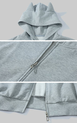 Grey-Blue Hoodie Sweatpants Set