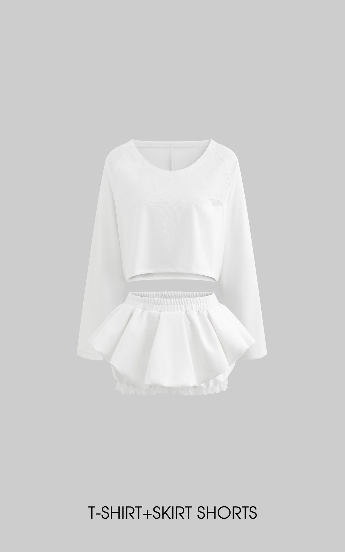A-Line Peplum Skirt Shorts