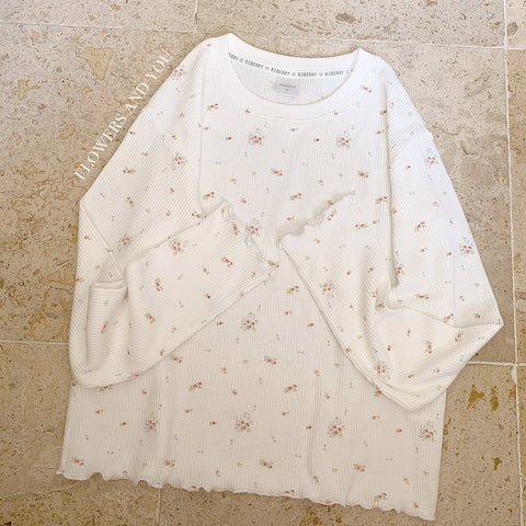 Retro Florals Casual Slim Sweater