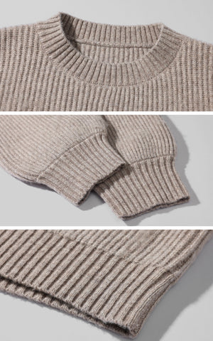 Textured Oversized Knit Sweater