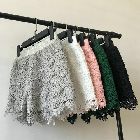 6 Colors Hollow Lace Sexy Shorts