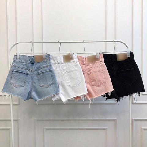 High Waist Ripped Sexy Shorts Jeans