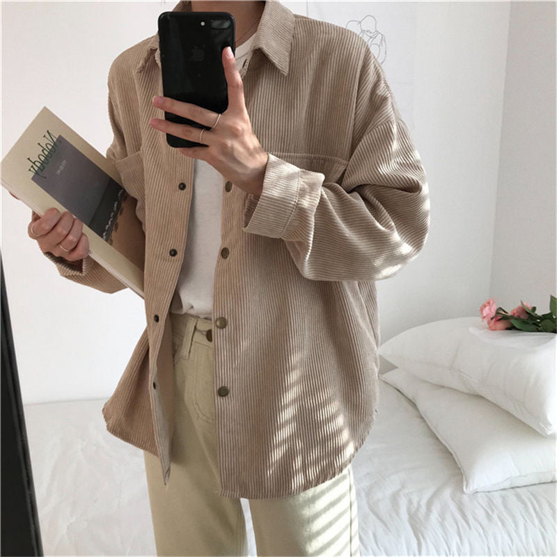 Stilvolles Vintage-Freizeithemd mit Knopfleiste