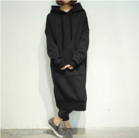 Casual Loose Long Hoodie