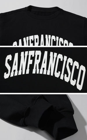Oversized San Francisco Sweatshirt Casual Streetwear Pullover