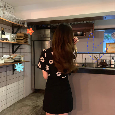 Casual Daisy Floral Printed Blouse Shirt