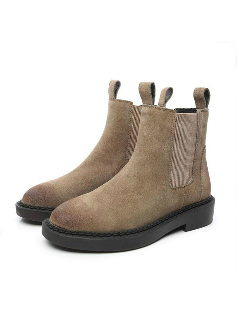 Botas de mujer, botines cortos cálidos de invierno