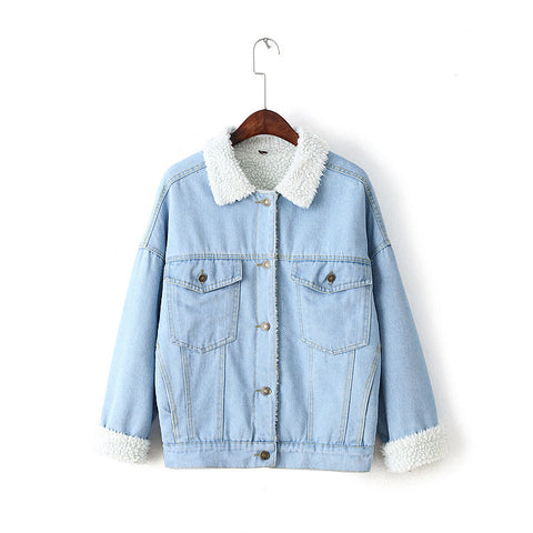 Winter Fur Denim Jacket