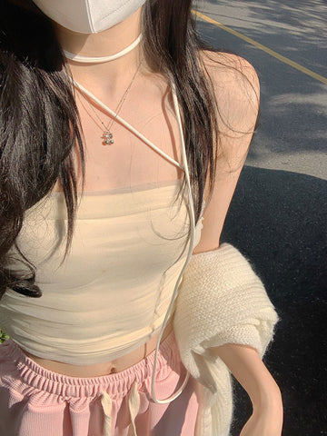 Sexy Hanging Sling Camisole Crop Tops